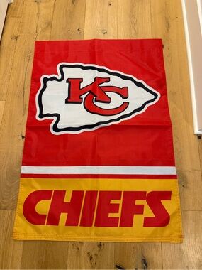 NWOT Kansas City Chiefs Flag 28”x40”